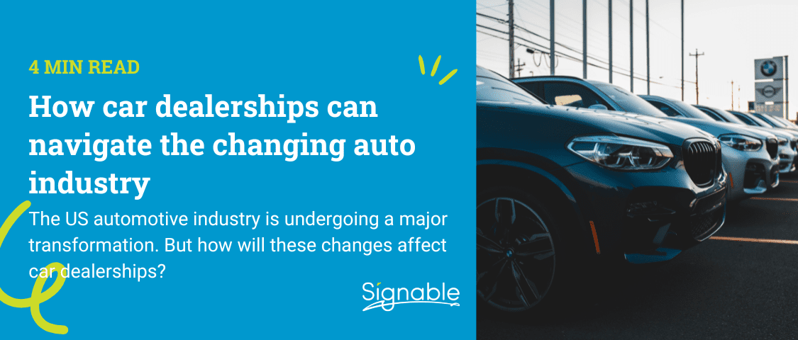 How car dealerships can navigate the changing auto industry